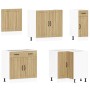 Mueble cocina Lucca roble sonoma 11 pzas madera contrachapada de , Armarios de cocina - Ref: Foro24-3314924, Precio: 726,57 €...