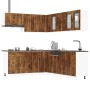 Mueble cocina Lucca roble ahumado 11 pzas madera contrachapada de , Armarios de cocina - Ref: Foro24-3314926, Precio: 748,23 ...