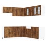 Mueble cocina Lucca roble ahumado 11 pzas madera contrachapada de , Armarios de cocina - Ref: Foro24-3314926, Precio: 748,23 ...