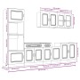 Mueble cocina Kalmar roble marrón 7 pzas madera contrachapada de , Armarios de cocina - Ref: Foro24-3314738, Precio: 632,21 €...