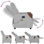 Sillón reclinable de masaje eléctrico tela gris nube de , Sillones - Ref: Foro24-3323997, Precio: 252,42 €, Descuento: %