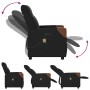 Sillón reclinable de masaje eléctrico tela negro de , Sillones - Ref: Foro24-3324000, Precio: 253,41 €, Descuento: %