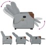 Sillón de masaje reclinable de pie de tela gris claro de , Sillones - Ref: Foro24-3324014, Precio: 258,18 €, Descuento: %