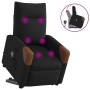 Sillón reclinable de masaje elevable tela negro de , Sillones - Ref: Foro24-3324016, Precio: 272,29 €, Descuento: %