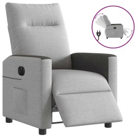Sillón reclinable eléctrico de tela gris nube de , Sillones - Ref: Foro24-3324037, Precio: 234,18 €, Descuento: %