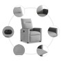 Sillón reclinable eléctrico de tela gris nube de , Sillones - Ref: Foro24-3324037, Precio: 234,18 €, Descuento: %
