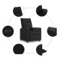 Sillón reclinable eléctrico de tela negro de , Sillones - Ref: Foro24-3324040, Precio: 233,77 €, Descuento: %