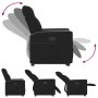 Sillón reclinable elevable tela negro de , Sillones - Ref: Foro24-3324054, Precio: 256,92 €, Descuento: %