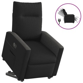 Sillón eléctrico reclinable elevable de tela negro de , Sillones - Ref: Foro24-3324068, Precio: 300,36 €, Descuento: %