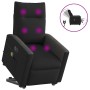 Sillón de masaje eléctrico reclinable elevable tela negro de , Sillones - Ref: Foro24-3324075, Precio: 318,82 €, Descuento: %