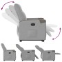 Sillón reclinable elevable de tela gris nube de , Sillones - Ref: Foro24-3324089, Precio: 251,33 €, Descuento: %