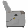 Sillón de masaje reclinable de pie de tela gris nube de , Sillones - Ref: Foro24-3324094, Precio: 270,08 €, Descuento: %