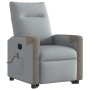 Sillón de masaje eléctrico reclinable elevable tela gris claro de , Sillones - Ref: Foro24-3324105, Precio: 316,48 €, Descuen...