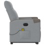 Sillón de masaje eléctrico reclinable elevable tela gris claro de , Sillones - Ref: Foro24-3324105, Precio: 316,48 €, Descuen...