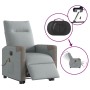 Sillón de masaje eléctrico reclinable elevable tela gris claro de , Sillones - Ref: Foro24-3324105, Precio: 316,48 €, Descuen...