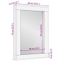 Espejo de baño madera maciza mango 50x3x70 cm de , Muebles de baño - Ref: Foro24-4018695, Precio: 55,33 €, Descuento: %