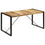 Mesa de comedor de madera maciza de mango 160x80x75 cm en Mesas de comedor | Comprar online en Foru.es
