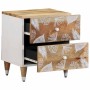 Mesita de noche de madera maciza de mango 40x33,5x46 cm de , Mesitas de noche - Ref: Foro24-4018662, Precio: 63,31 €, Descuen...