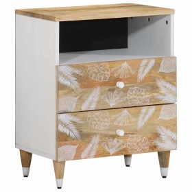 Mesita de noche madera maciza de mango 50x33x60 cm de , Mesitas de noche - Ref: Foro24-4018674, Precio: 67,37 €, Descuento: %