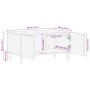 Mesa de centro de madera maciza de mango 80x50x40 cm de , Mesas de centro - Ref: Foro24-4018669, Precio: 101,12 €, Descuento: %