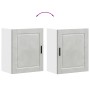 Armarios pared para cocina 2 uds Porto gris hormigón de , Armarios de cocina - Ref: Foro24-854046, Precio: 102,40 €, Descuent...