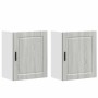 Armarios pared para cocina 2 uds Porto gris sonoma de , Armarios de cocina - Ref: Foro24-854050, Precio: 105,43 €, Descuento: %