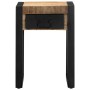 Mesa auxiliar madera maciza de mango rugosa 35x35x50 cm de , Mesas auxiliares - Ref: Foro24-4015943, Precio: 81,45 €, Descuen...