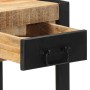 Mesa auxiliar madera maciza de mango rugosa 35x35x50 cm de , Mesas auxiliares - Ref: Foro24-4015943, Precio: 81,45 €, Descuen...