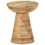 Mesa auxiliar madera maciza de mango Ø37x45 cm de , Mesas auxiliares - Ref: Foro24-4017538, Precio: 125,57 €, Descuento: %