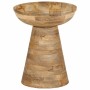 Mesa auxiliar madera maciza de mango Ø37x45 cm de , Mesas auxiliares - Ref: Foro24-4017538, Precio: 125,57 €, Descuento: %