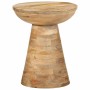Mesa auxiliar madera maciza de mango Ø37x45 cm de , Mesas auxiliares - Ref: Foro24-4017538, Precio: 125,57 €, Descuento: %