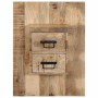 Mesita de noche madera maciza de mango 60x32x80 cm de , Mesitas de noche - Ref: Foro24-4017527, Precio: 99,92 €, Descuento: %