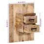 Mesita de noche madera maciza de mango 60x32x80 cm de , Mesitas de noche - Ref: Foro24-4017527, Precio: 99,92 €, Descuento: %