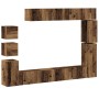 Conjunto de mueble de TV 9 piezas montado la pared madera vieja de , Muebles TV - Ref: Foro24-3329157, Precio: 411,85 €, Desc...