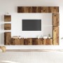 Conjunto de mueble de TV 9 piezas montado la pared madera vieja de , Muebles TV - Ref: Foro24-3329157, Precio: 411,85 €, Desc...