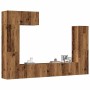 Conjunto de mueble de TV 5 piezas montado la pared madera vieja de , Muebles TV - Ref: Foro24-3329195, Precio: 236,94 €, Desc...