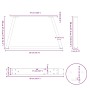 Patas para mesa comedor forma V 2 uds antracita 50x(30-31,3) cm de , Patas para mesas - Ref: Foro24-4012530, Precio: 57,83 €,...
