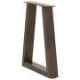 Patas para mesa de comedor forma de V 2 uds acero natural acero de , Patas para mesas - Ref: Foro24-4012547, Precio: 61,33 €,...