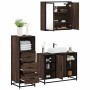 Set de muebles baño 3 pzas madera contrachapada roble marrón de , Muebles de baño - Ref: Foro24-3301034, Precio: 234,98 €, De...