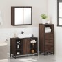 Set de muebles baño 3 pzas madera contrachapada roble marrón de , Muebles de baño - Ref: Foro24-3301034, Precio: 234,98 €, De...
