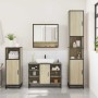 Set de muebles de baño 3 pzas madera contrachapada roble Sonoma de , Muebles de baño - Ref: Foro24-3301001, Precio: 212,14 €,...