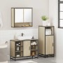 Set de muebles de baño 3 pzas madera contrachapada roble Sonoma de , Muebles de baño - Ref: Foro24-3301001, Precio: 212,14 €,...