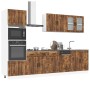 Mueble cocina Kalmar roble ahumado 7 pzas madera contrachapada de , Armarios de cocina - Ref: Foro24-3314746, Precio: 644,28 ...