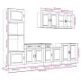 Mueble cocina Kalmar madera vieja 7 pzas madera contrachapada de , Armarios de cocina - Ref: Foro24-3314759, Precio: 692,10 €...