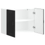 Armario de pared de cocina Lucca madera ingeniería negra de , Armarios de cocina - Ref: Foro24-853828, Precio: 77,19 €, Descu...