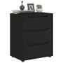 Aparador VISNES negro 60x40x73 cm madera de ingeniería de , Cajoneras - Ref: Foro24-4108285, Precio: 116,45 €, Descuento: %