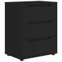 Aparador VISNES negro 60x40x73 cm madera de ingeniería de , Cajoneras - Ref: Foro24-4108285, Precio: 116,45 €, Descuento: %