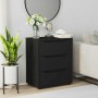 Aparador VISNES negro 60x40x73 cm madera de ingeniería de , Cajoneras - Ref: Foro24-4108285, Precio: 116,45 €, Descuento: %