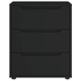 Aparador VISNES negro 60x40x73 cm madera de ingeniería de , Cajoneras - Ref: Foro24-4108285, Precio: 116,45 €, Descuento: %