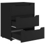 Aparador VISNES negro 60x40x73 cm madera de ingeniería de , Cajoneras - Ref: Foro24-4108285, Precio: 116,45 €, Descuento: %